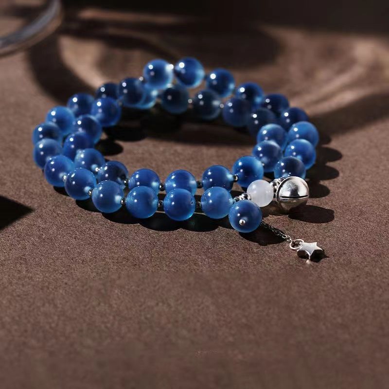 Starry Wishes｜Instagram-Style Double-Layer Star Bell Bracelet for Women Niche Design BFF Bracelet Fresh Sweet Girl Accessories