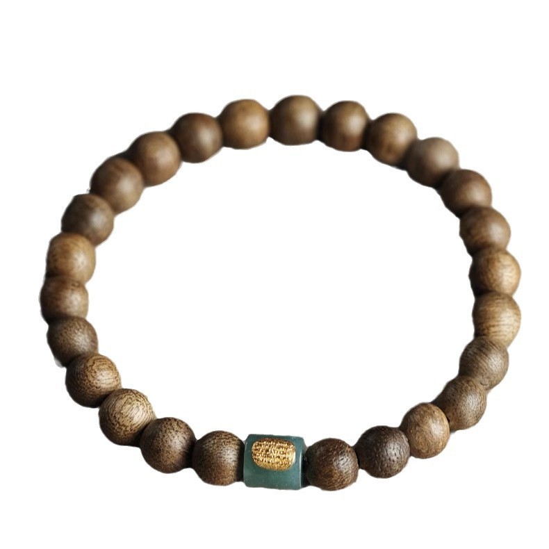 Brunei Agarwood Bracelet for Men & Women – New Year & Zodiac Year Gift, Natural Road-to-Fortune Bead Chain (New Style)