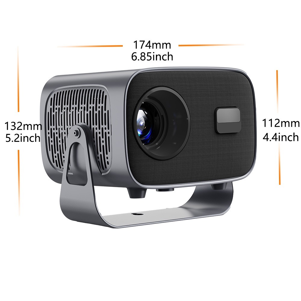 Portable A10 Projector  4K Amlogic T950S Android 13 1280x720P Resolution LCD Projector