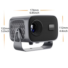 Portable A10 Projector  4K Amlogic T950S Android 13 1280x720P Resolution LCD Projector
