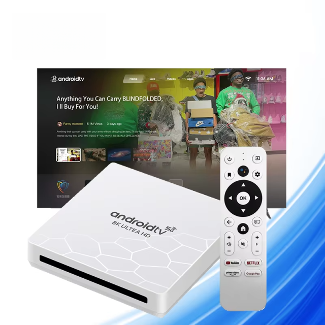 Cheap Model  Android Tv box 5G Hisilicon 3798 2GB 8GB  Android 9 IR remote Control Set top box