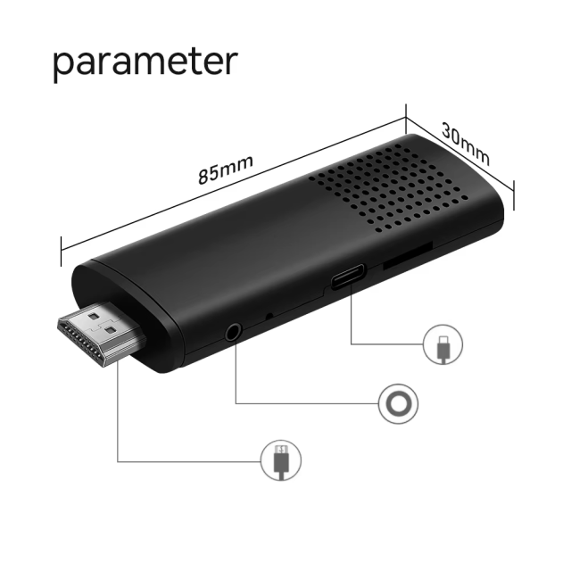 TV Stick OM+ Amlogic S905 Android 9.0 Smart TV Box 2.4G Wifi  TV Dongle