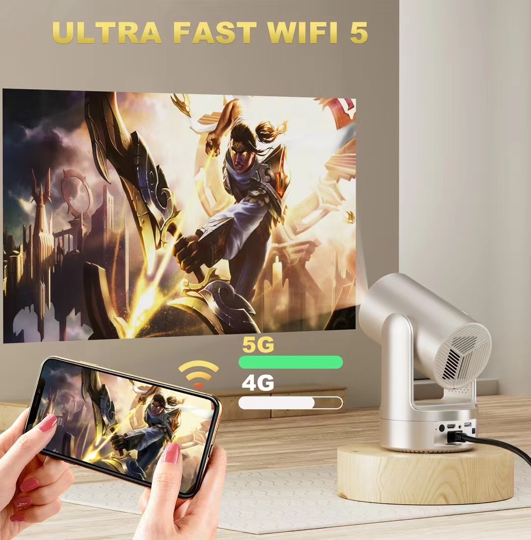 W3 Smart Projector 720P | Auto Focus, Android 9, WiFi 6, BT 5.2