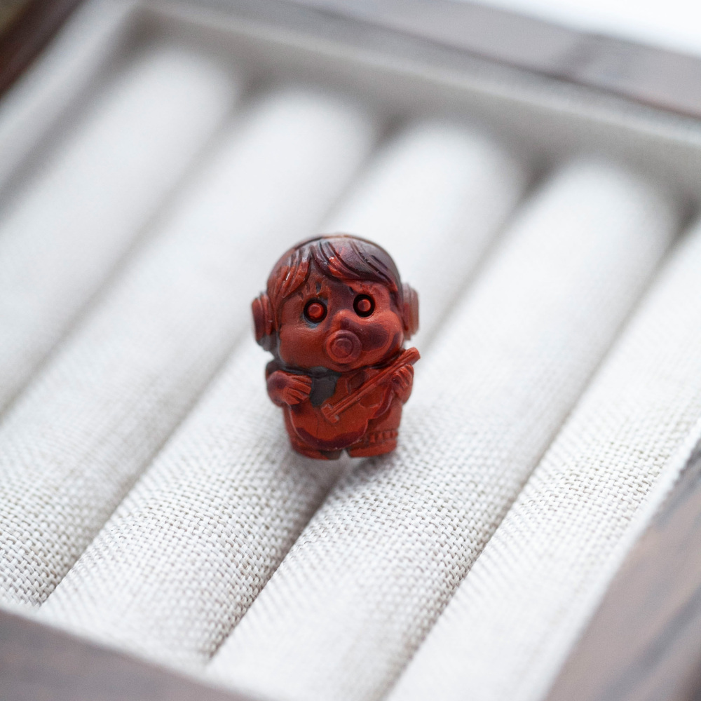 南红雕刻机小小吉他手