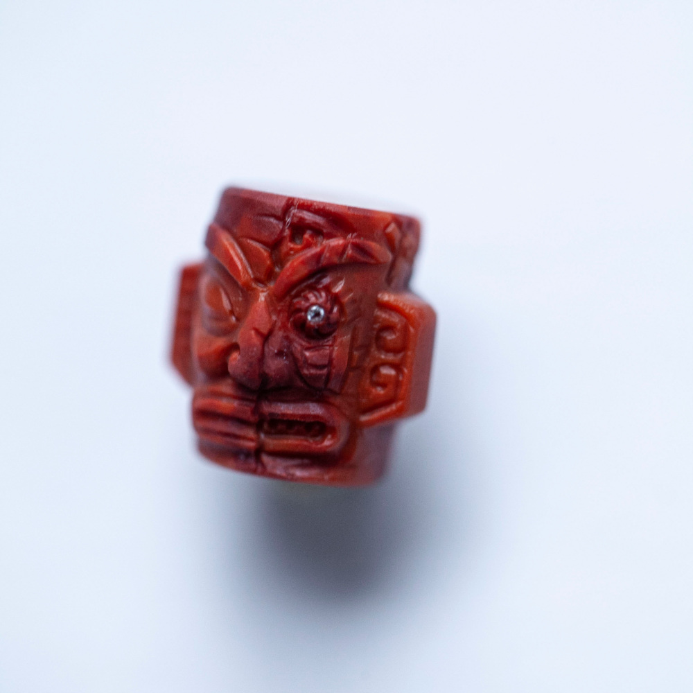 南红雕刻件复活岛