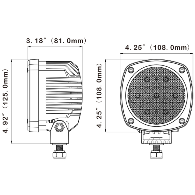 4.3" round 35W spot & flood Nordic quality LED work light,4.3 inch round 35W LED offroad mining agricultural work light,NSSC LIGHTING