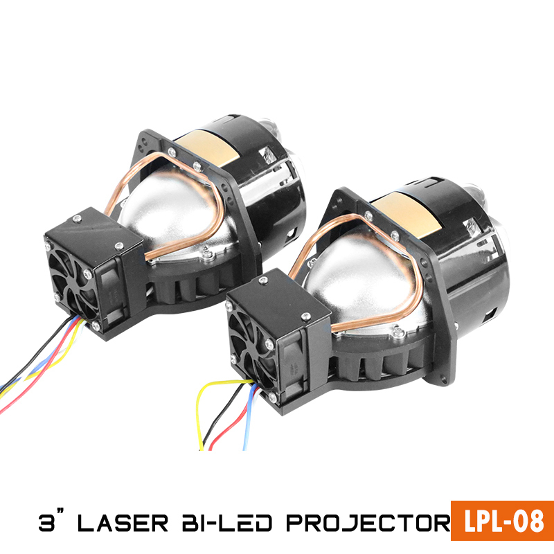 3 Inch 15W laser 55/65W BI-LED projector lens with heat pipes,3 INCH laser BI-LED Projector module 55W 65W,NSSC LIGHTING