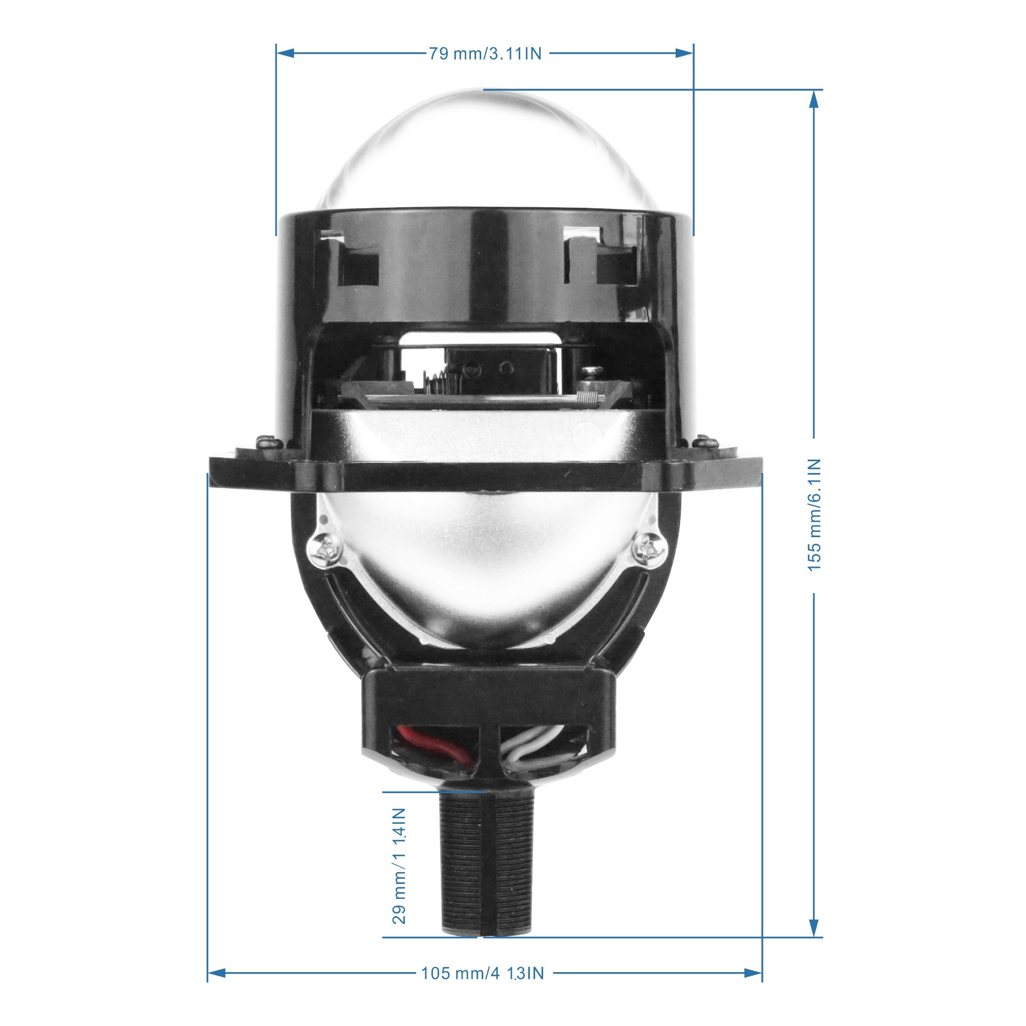 3 Inch BI-LED projector lens 50W 60W,3 INCH BI-LED Projector lens module 50W 60W,NSSC LIGHTING