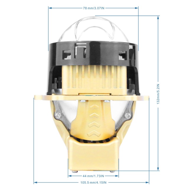 3 Inch LASER BI-LED projector lens 45W 55W,3 INCH LASER BI-LED Projector lens module 45W 55W,NSSC LIGHTING