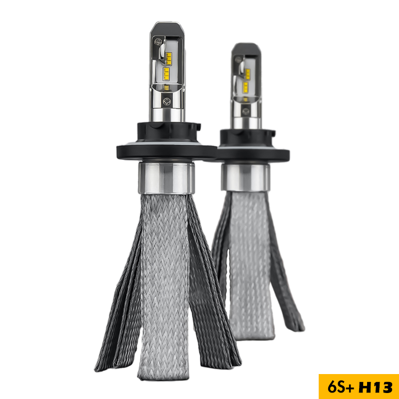 6S+ H13 copper belts LED headlight bulb,fanless copper belts LED headlight bulb 6S+ H13,NSSC LIGHTING