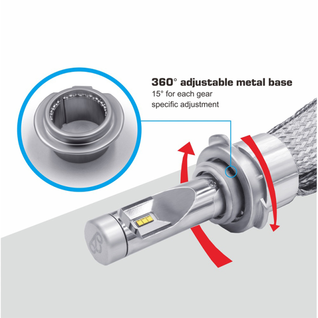 6S+ H7 copper belts LED headlight bulb,fanless copper belts LED headlight bulb 6S+ H7,NSSC LIGHTING