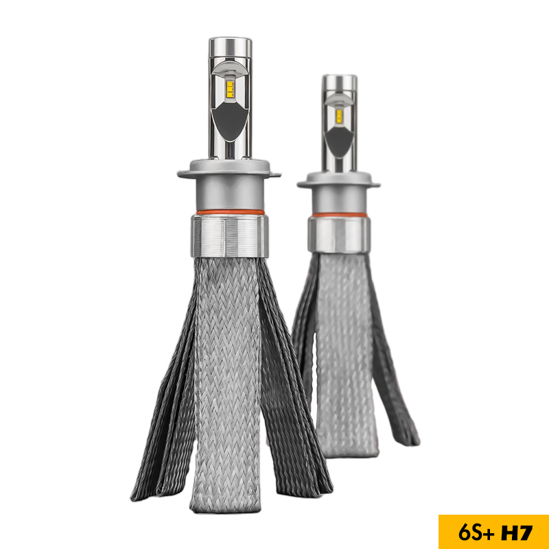 6S+ H7 copper belts LED headlight bulb,fanless copper belts LED headlight bulb 6S+ H7,NSSC LIGHTING