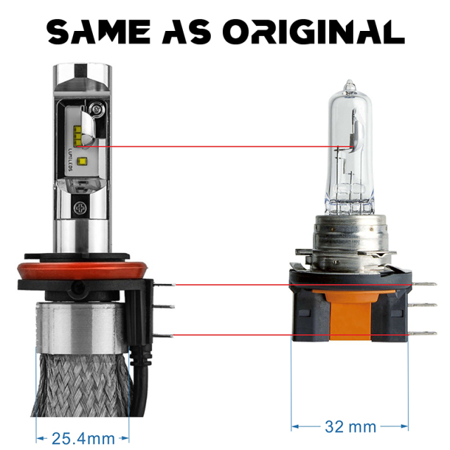 6S+ H15 copper belts LED headlight bulb,fanless copper belts LED headlight bulb 6S+ H15,NSSC LIGHTING