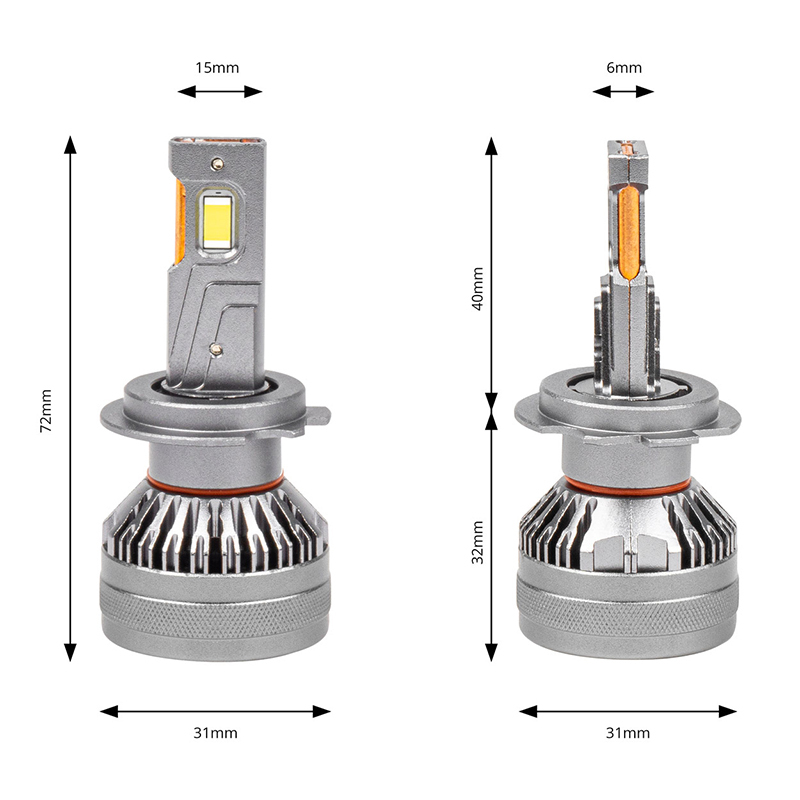 Z3 H7 80W super power CANBUS free LED headlight bulb,Super power 80W Z3 H7 CANBUS FREE plug and play double heat pipes cooling for longevity led headlight bulb,NSSC LIGHTING