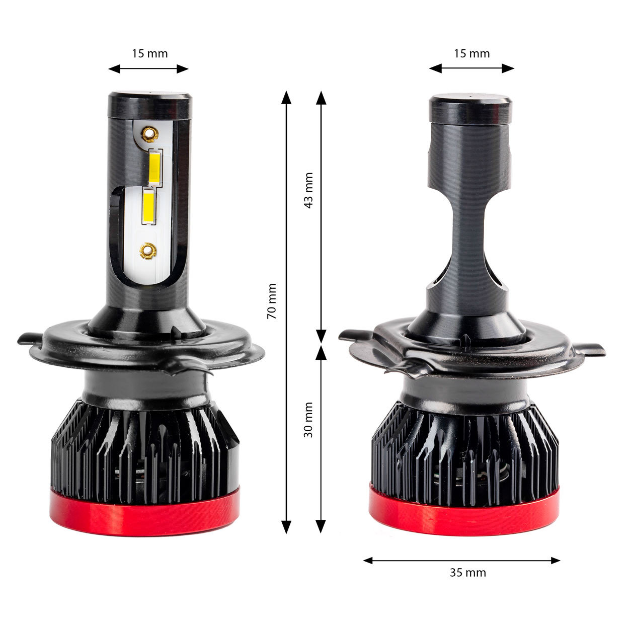 K2 H4 one body 25W Error free LED headlight bulb,K2 H4 25W one body no external driver plug & play LED headlight bulb,NSSC LIGHTING