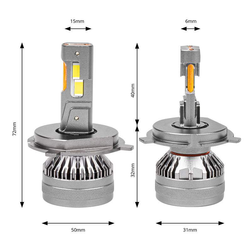 Z3 H4 80W super power CANBUS free LED headlight bulb,Super power 80W Z3 H4 CANBUS FREE plug and play double heat pipes cooling for longevity led headlight bulb,NSSC LIGHTING