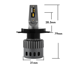 K3 H4 30W One Body No external driver CANBUS free LED headlight bulb,NSSC 30W no external driver easy install plug and play K3 H4 LED headlight bulb,NSSC LIGHTING