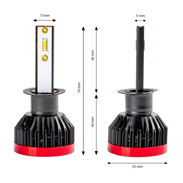 K2 H1 one body 25W Error free LED headlight bulb,K2 H1 25W one body no external driver plug & play LED headlight bulb,NSSC LIGHTING