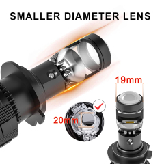 Mini 19mm lens 36W NL19 H4 LED projector lens headlight bulb,Mini 19mm projector lens NL19 H4 36W LED headlight bulb,NSSC LIGHTING