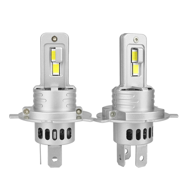 Trouble-Free CANBUS LED Headlight Bulb: FH PRO H4 H19 Silver, 12V/24V for All Vehicles,Trouble-Free CANBUS FH PRO H4 H19 Silver LED Headlight Bulb – 12V/24V, High Brightness for Cars & Trucks,NSSC LIGHTING