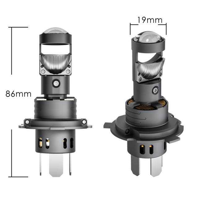H4 Mini LED Headlight Bulb - NL19HS Ultra-Compact 19mm Lens for Easy Plug & Play Installation,H4 Mini LED Headlight Bulb - NL19HS Ultra-Compact 19mm Lens for Easy Plug & Play Installation,NSSC LIGHTING