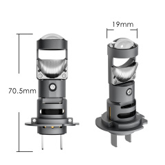H7 Mini LED Headlight Bulb - NL19HS Ultra-Compact 19mm Lens for Easy Plug & Play Installation,H7 Mini LED Headlight Bulb 19mm Lens | Plug & Play H7 LED Conversion Kit for Cars Trucks | Sharp Cut-off Beam, 9-32V,NSSC LIGHTING