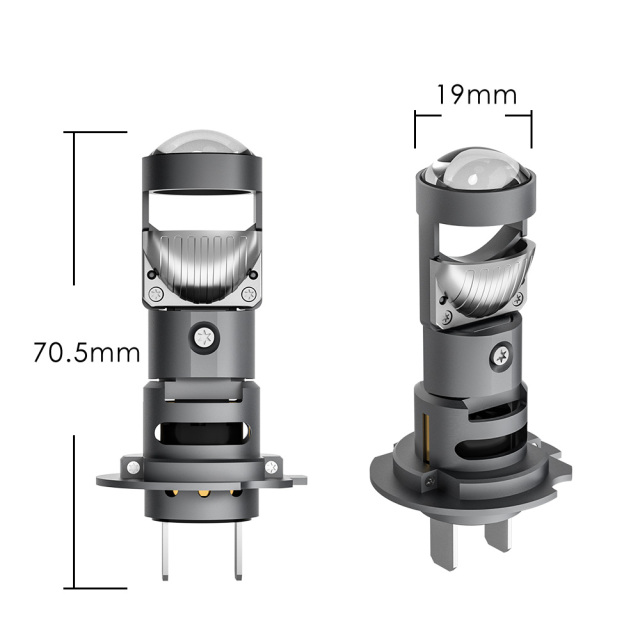 H7 Mini LED Headlight Bulb - NL19HS Ultra-Compact 19mm Lens for Easy Plug & Play Installation,H7 Mini LED Headlight Bulb 19mm Lens | Plug & Play H7 LED Conversion Kit for Cars Trucks | Sharp Cut-off Beam, 9-32V,NSSC LIGHTING