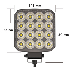 WL-16 90W Ultra Wide Flood LED Work Lamp | Compact IP68, 9-50V DC for Truck Tractor Construction Machine lighting,WL-16 90W Ultra Wide Flood LED Work Lamp | Compact IP68, 9-50V DC for Truck Tractor Construction Machine lighting,NSSC LIGHTING
