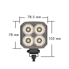 WL-04 24W Ultra Wide Flood LED Work Lamp | Compact IP68, 9-50V DC for Truck Tractor Construction Machine lighting,WL-02 12W Ultra Wide Flood LED Work Lamp | Compact IP68, 9-50V DC for Truck Tractor Construction Machine lighting,NSSC LIGHTING