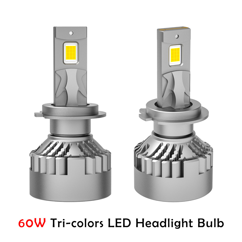 Z38T 60W H7 Tri-Color LED Headlight Bulb  | 38mm Housing for Cars, Trucks, SUVs,Z38T 60W H7 Tri-Color LED Headlight Bulb  | 38mm Housing for Cars, Trucks, SUVs,NSSC LIGHTING
