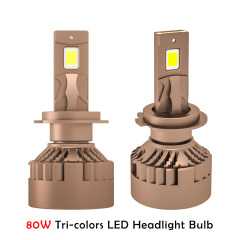 Z38T 80W H7 Tri-Color LED Headlight Bulb  | 38mm Housing for Cars, Trucks, SUVs,Z38T 80W H7 Tri-Color LED Headlight Bulb  | 38mm Housing for Cars, Trucks, SUVs,NSSC LIGHTING