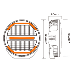 600m ECE R149 R148 approval N9Y-T 115W 9 inch LED Auxiliary driving light,115W 9" LED Off-Road Light 600m Illumination IP68 Waterproof for Truck SUV,NSSC LIGHTING