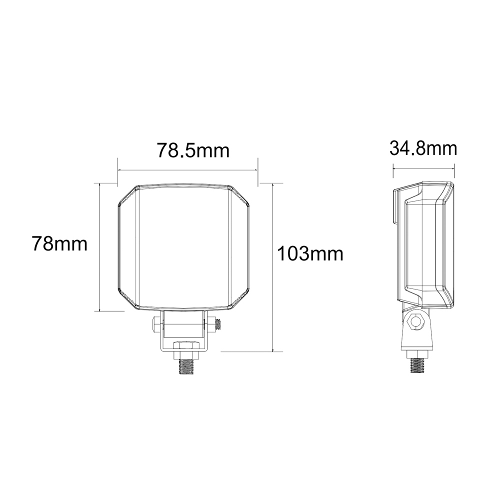 WL-04 24W Ultra Wide Flood LED Work Lamp | Compact IP68, 9-50V DC for Truck Tractor Construction Machine lighting,WL-02 12W Ultra Wide Flood LED Work Lamp | Compact IP68, 9-50V DC for Truck Tractor Construction Machine lighting,NSSC LIGHTING