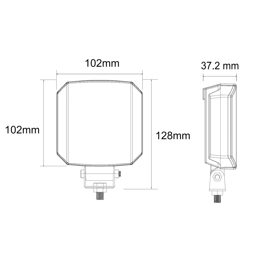 WL-09 50W Ultra Wide Flood LED Work Lamp | Compact IP68, 9-50V DC for Truck Tractor Construction Machine lighting,WL-09 50W Ultra Wide Flood LED Work Lamp | Compact IP68, 9-50V DC for Truck Tractor Construction Machine lighting,NSSC LIGHTING