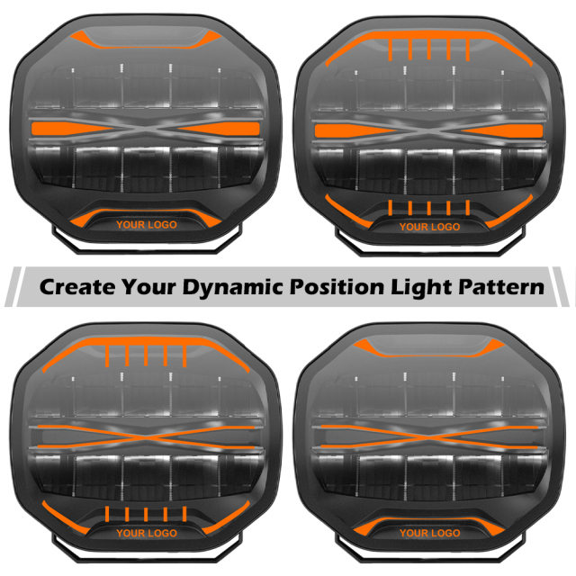 C9Y-LT create 9 inch LED auxiliary light with custom-made position light pattern & strobe light,C9Y-LT create 9 inch LED auxiliary light with custom-made position light pattern & strobe light,NSSC LIGHTING