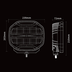 C9Y-LT create 9 inch LED auxiliary light with custom-made position light pattern & strobe light,C9Y-LT create 9 inch LED auxiliary light with custom-made position light pattern & strobe light,NSSC LIGHTING
