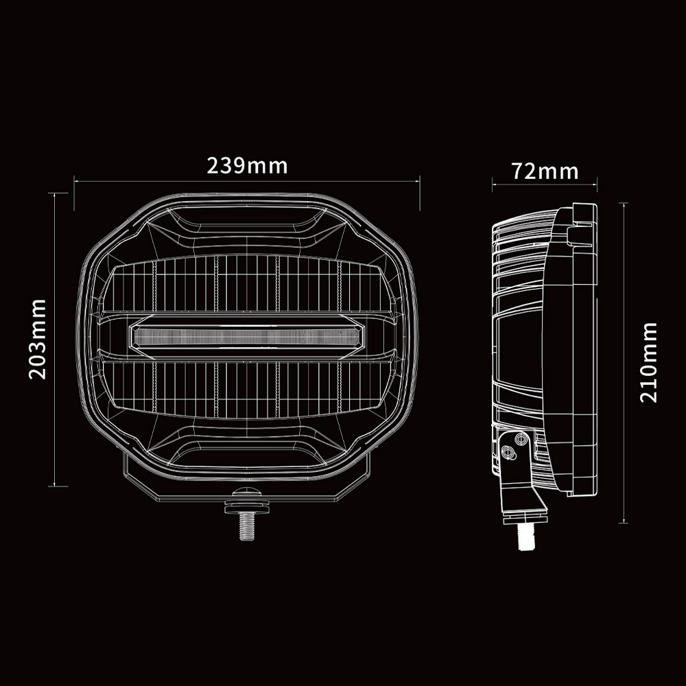 C9Y-B LED Auxiliary Driving Light – 698m Long Range (1 lux), R65 Warning Light, Custom Position Light Pattern,C9Y-B LED Auxiliary Driving Light – 698m Long Range (1 lux), R65 Warning Light, Custom Position Light Pattern,NSSC LIGHTING