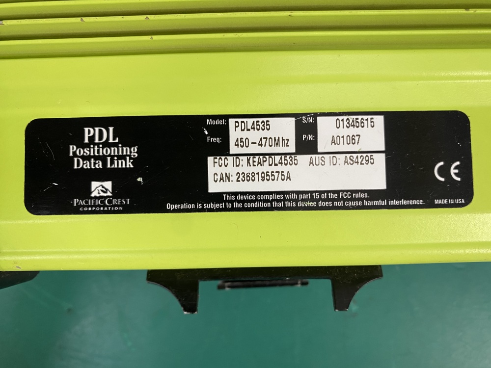 JAVAD PDL Positioning Data Link PACIFIC CREST CORPORATION PDL4535 450-470Mhz