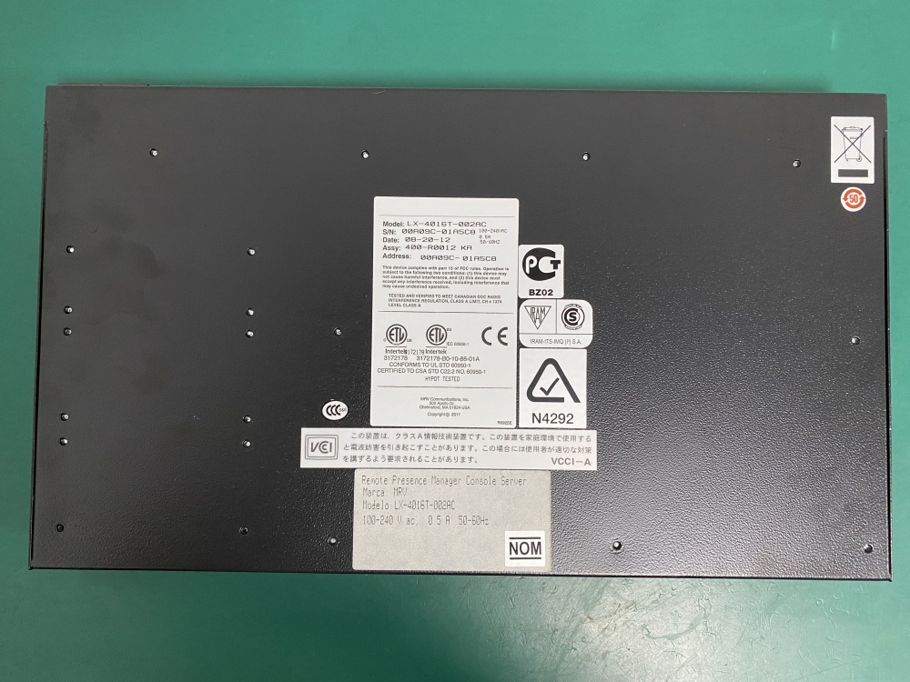 NEW MRV LX-4016T-002AC 16-Port Console Server