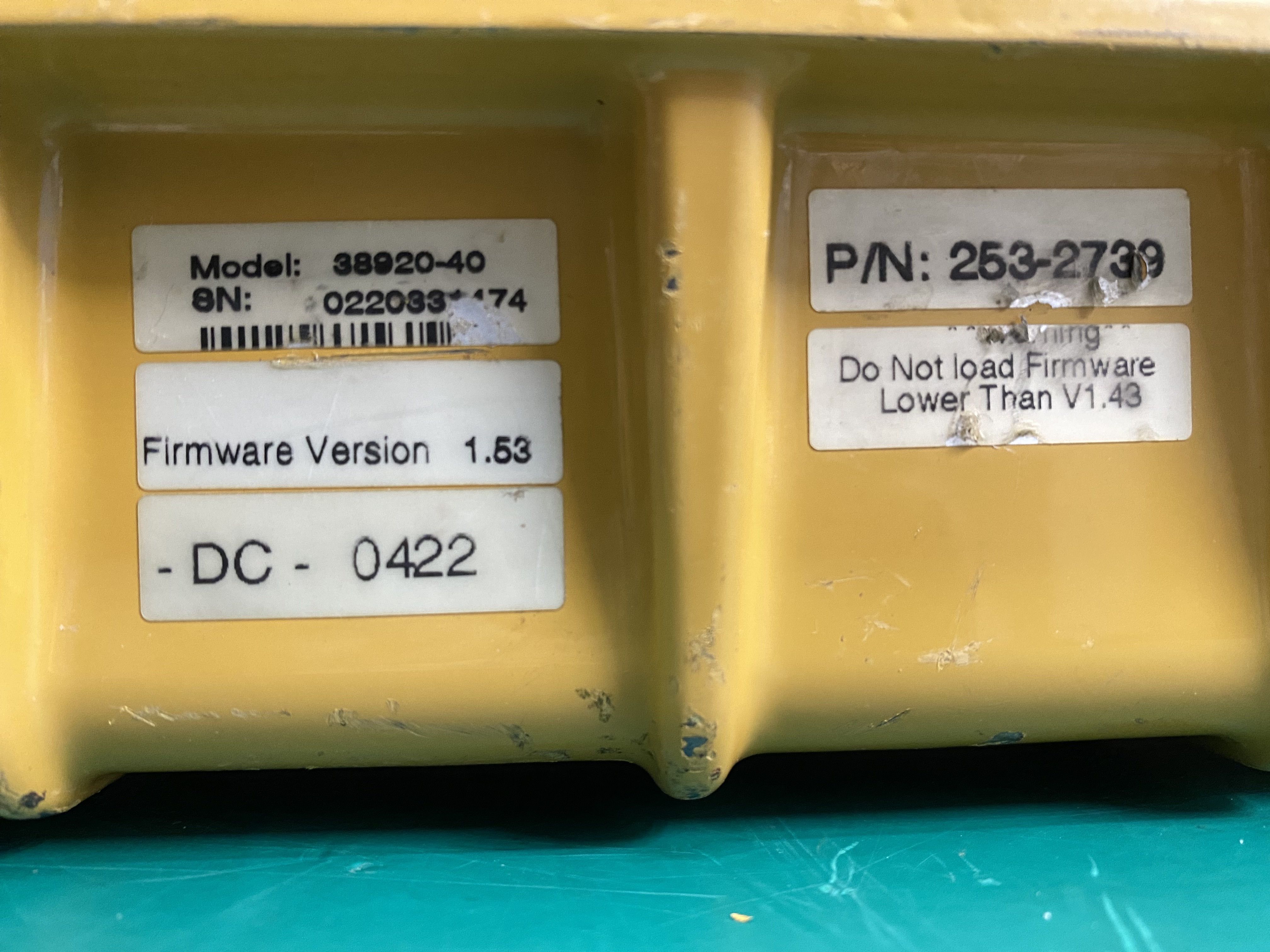 Trimble 38920-40 Firmware Version:1.53 GPS Heading Receiver -2