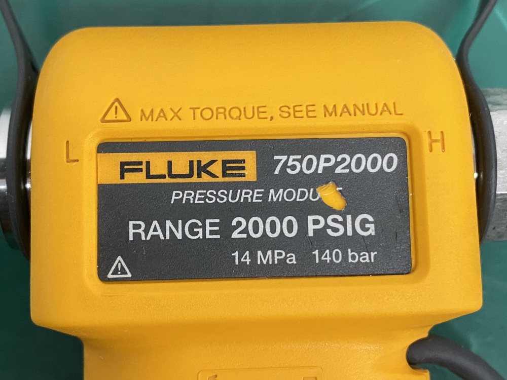 FLUKE 750P2000 PRESSURE MODULE RANGE 2000 PSIG 14 MPa 140 bar