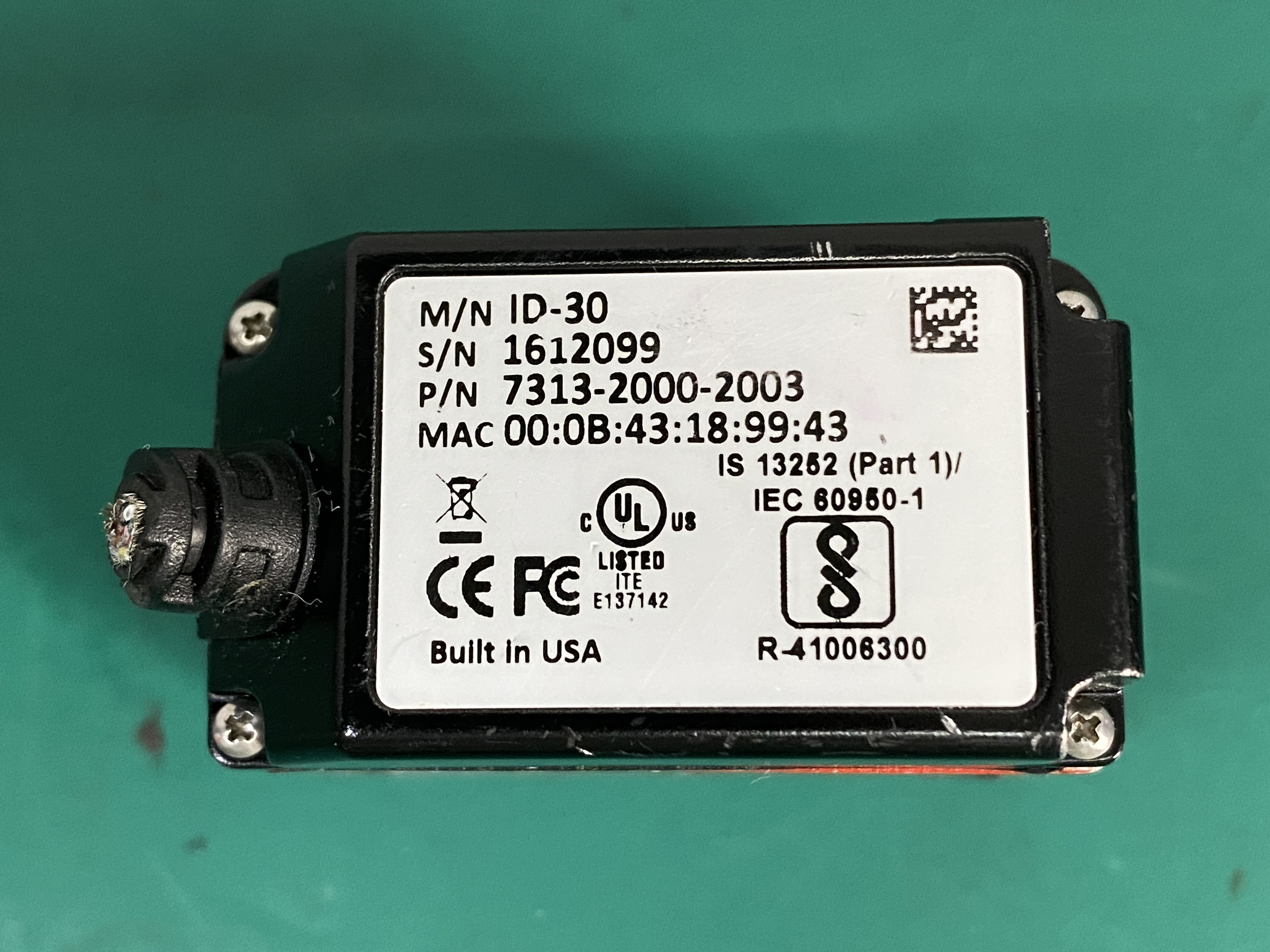 Microscan MicroHAWK ID-30 Barcode Scanner Reader For Parts  -3