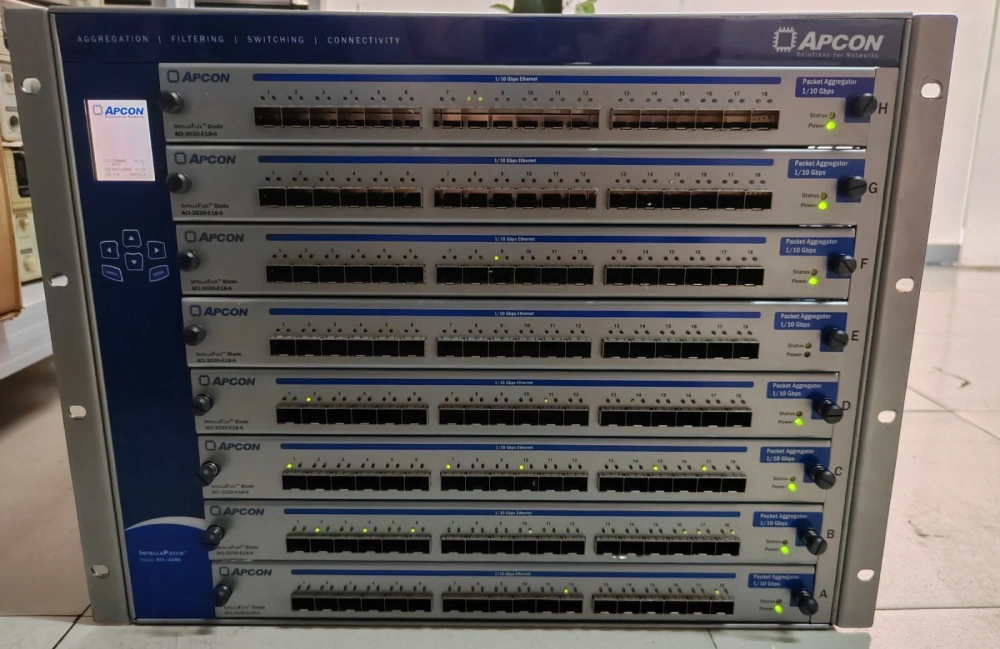 APCON INTELLA PATCH Switch ACI-3288 8x ACI-3030-E18-6 port/1GE/10GE
