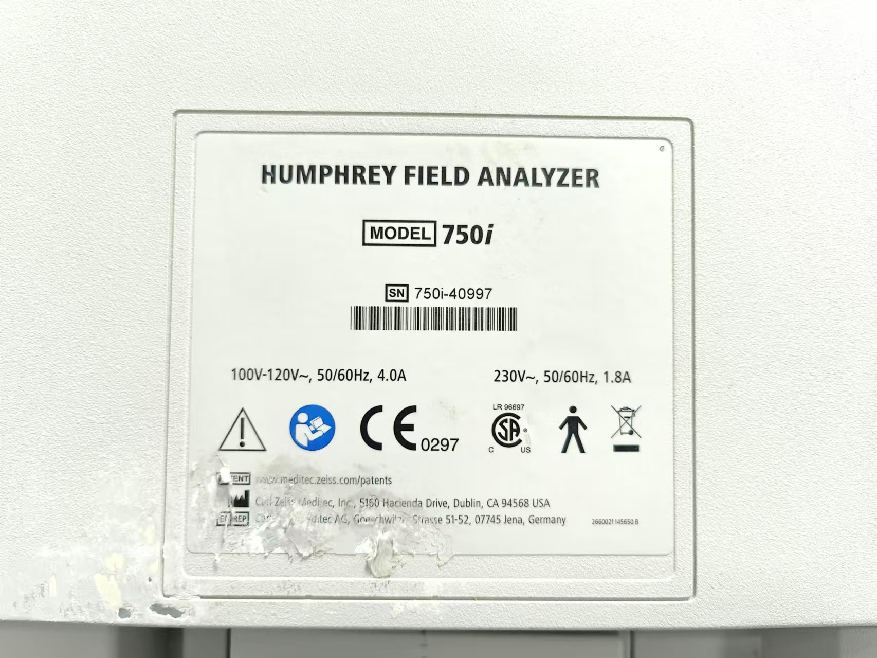 Zeiss Humphrey Field Analyzer Model 750i  -2