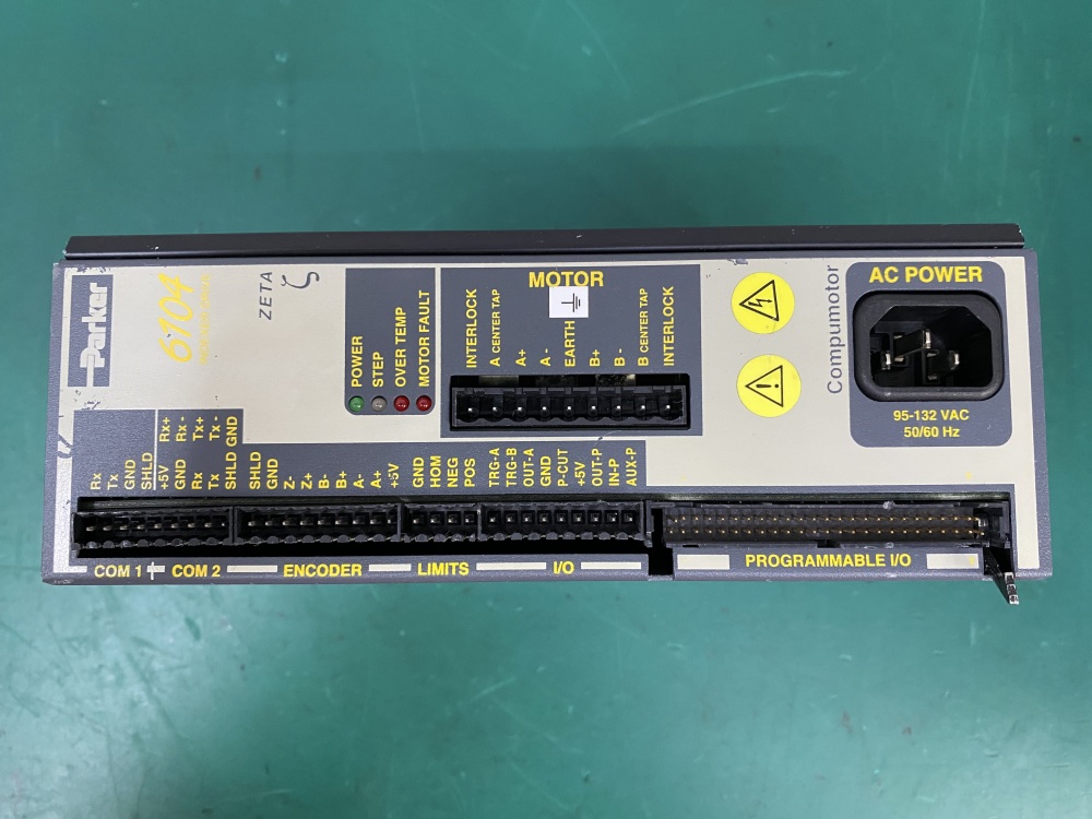 Parker ZETA6104 Compumotor Stepper Drive with power cord For Parts -14