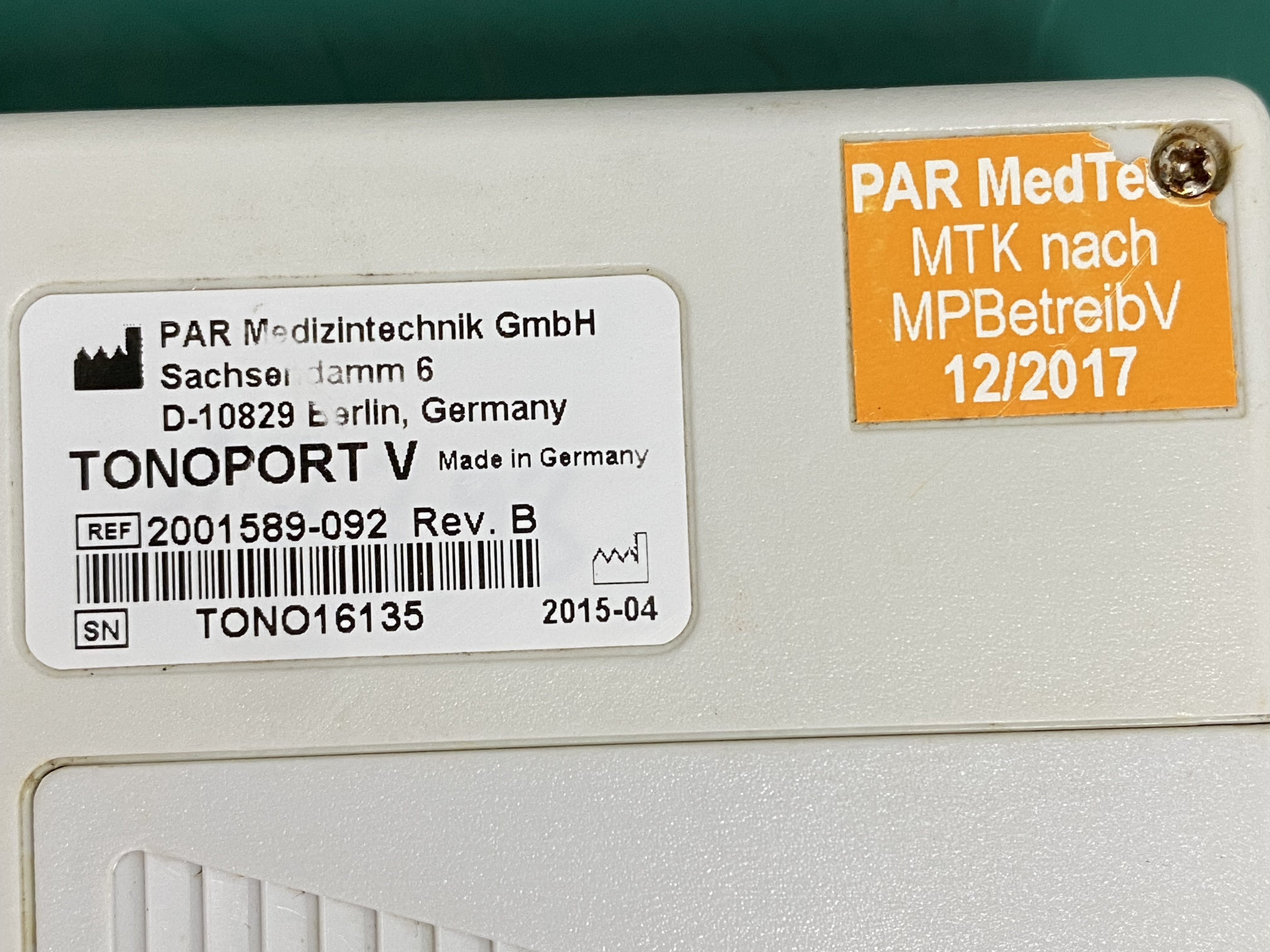 GE Tonoport V Ambulatory Blood Pressure System -30