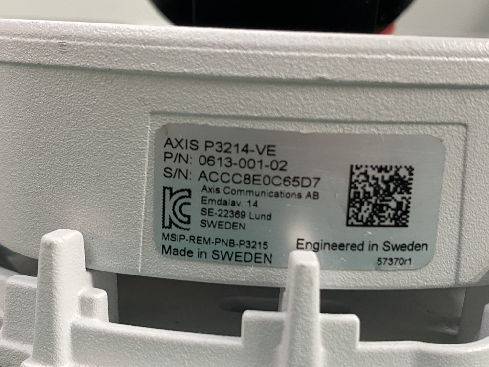 AXIS P3214-VE IP Network PoE Dome Camera