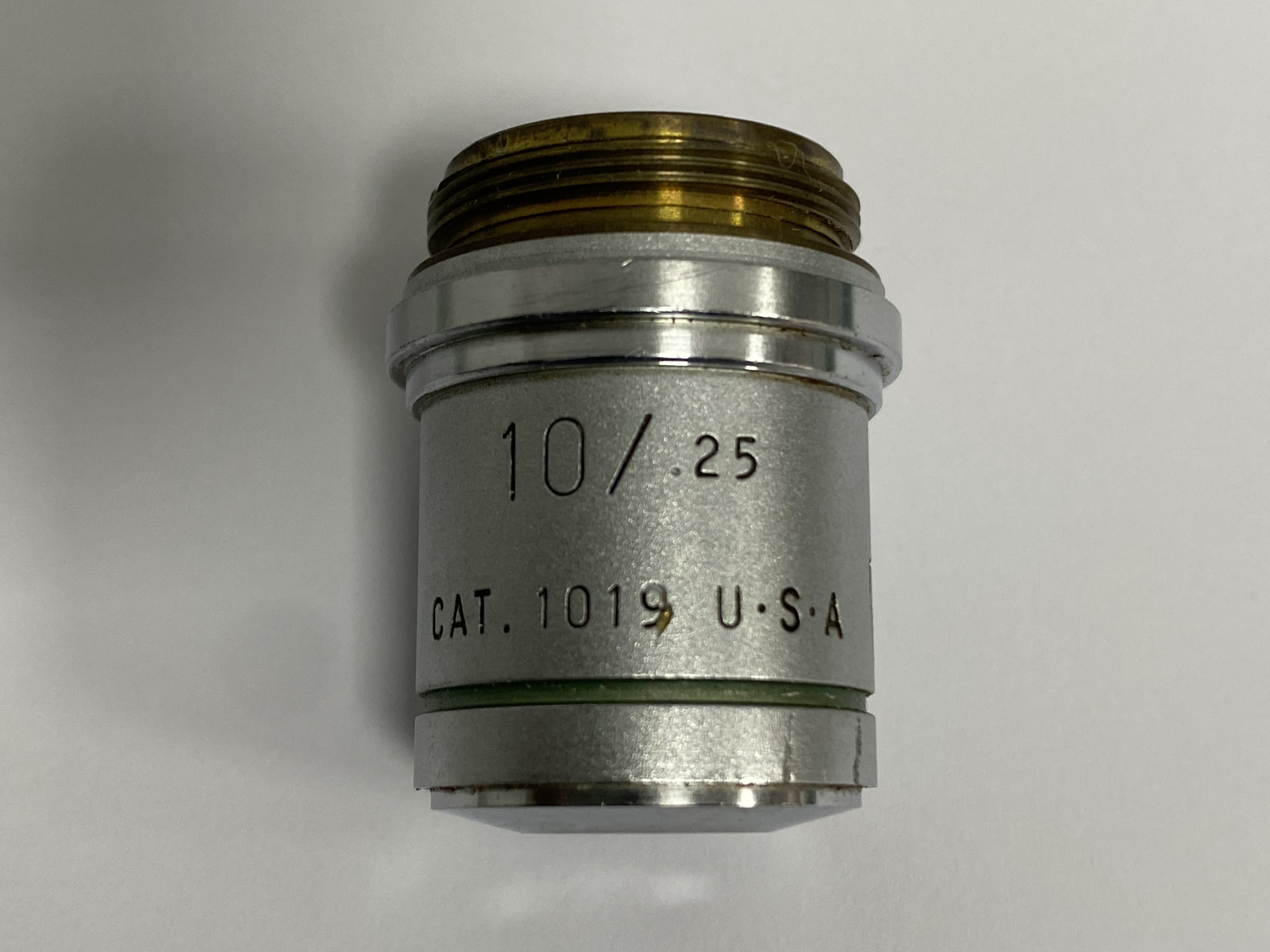 AO PLAN ACHRO 10/.25 CAT. 1019 U.S.A Microscope Objectives -1