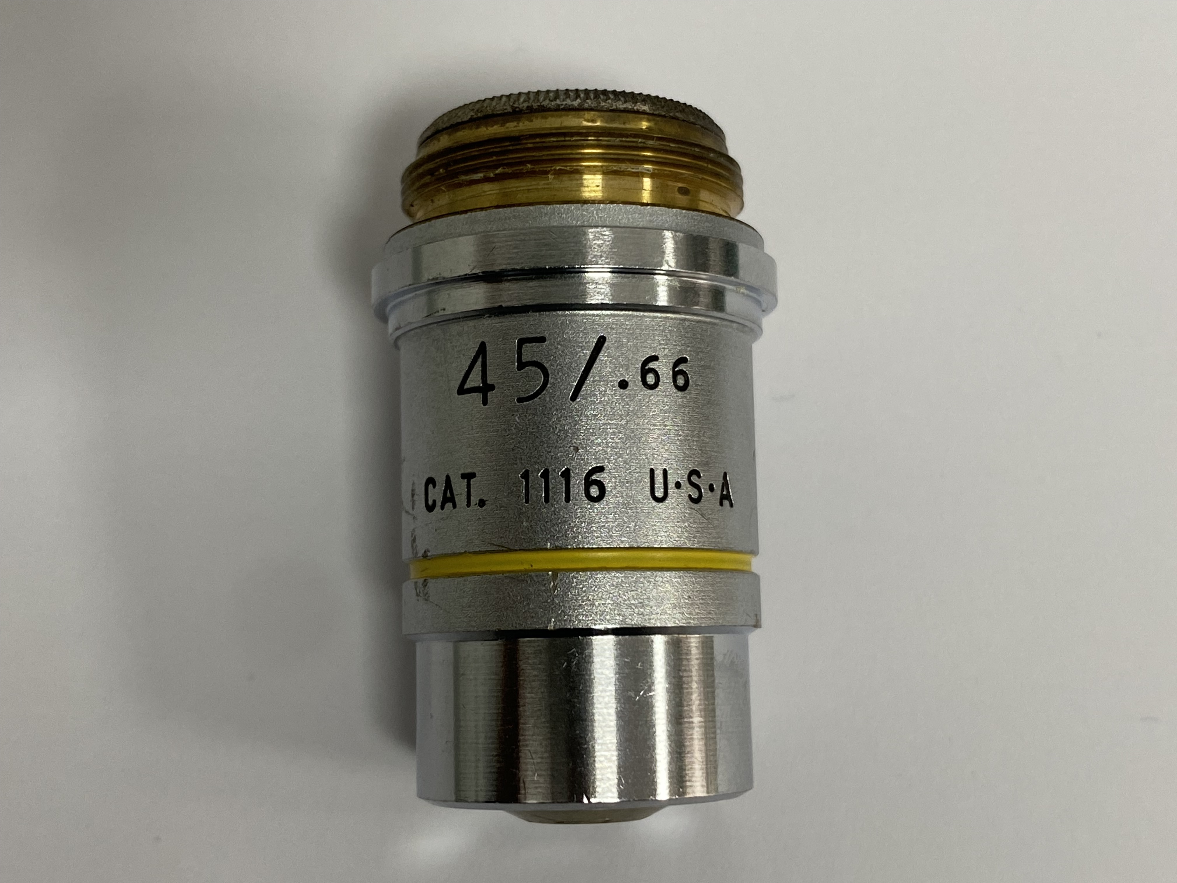 AO ACHROMAT 45/.66 CAT. 1116 U.S.A Microscope Objectives -4