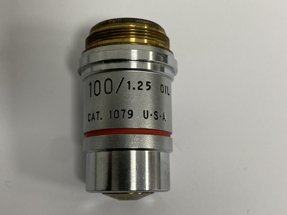 AO ACHROMAT 100/1.25 OIL CAT. 1079 U.S.A Microscope Objectives -1